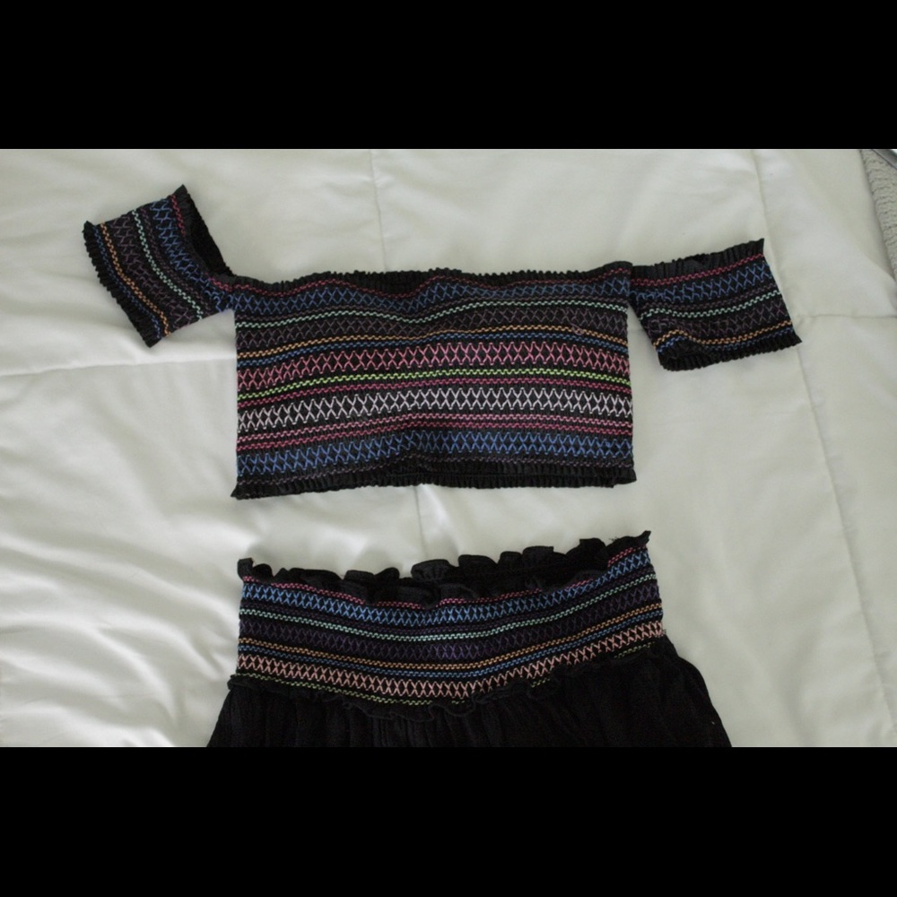 Two piece beach coverup